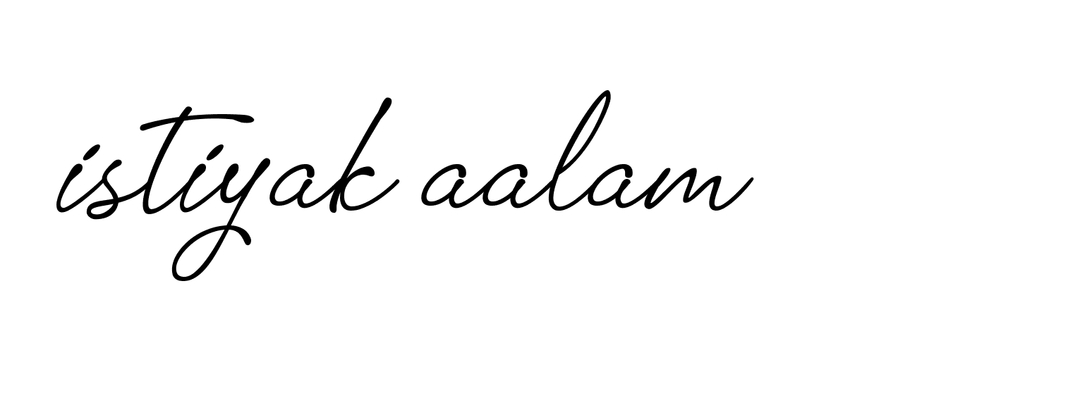 Signature of istiyak-aalam