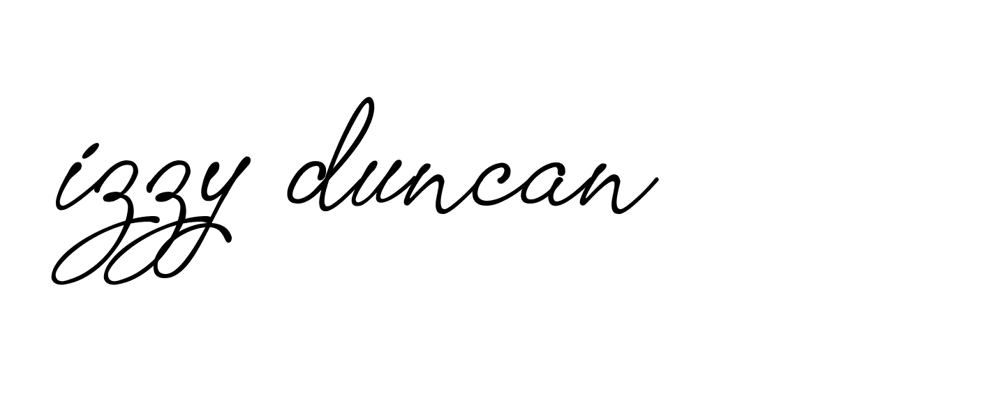 Signature of izzy-duncan