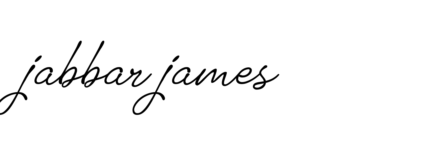 Signature of jabbar-james