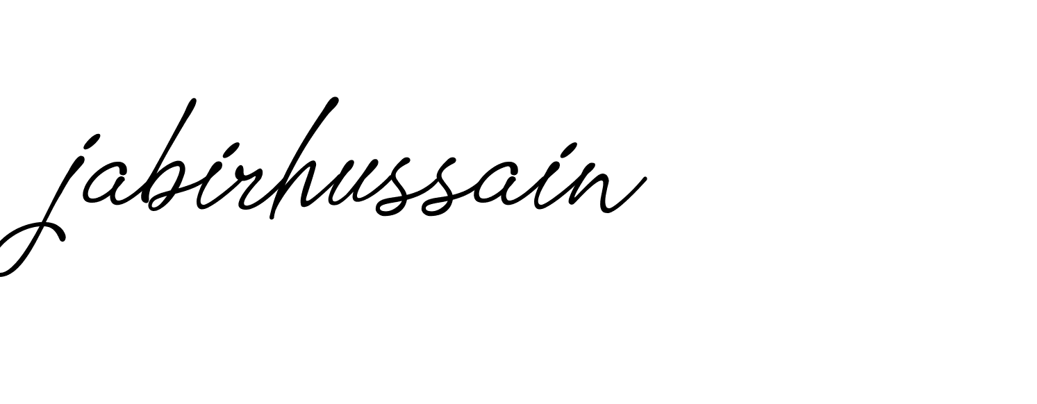 Signature of jabirhussain