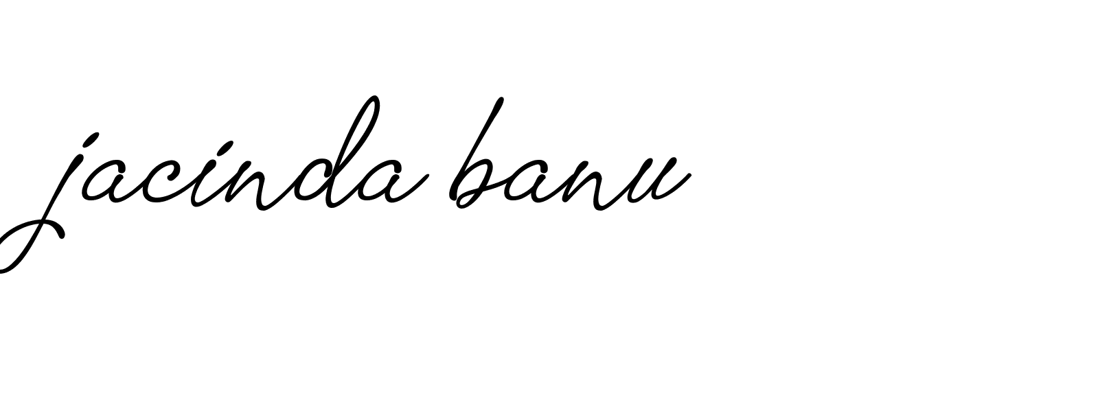 Signature of jacinda-banu-