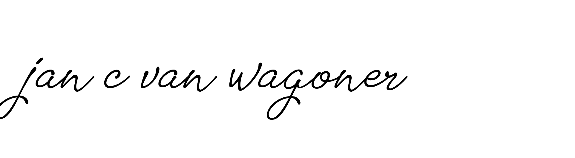 Signature of jan-c-van-wagoner