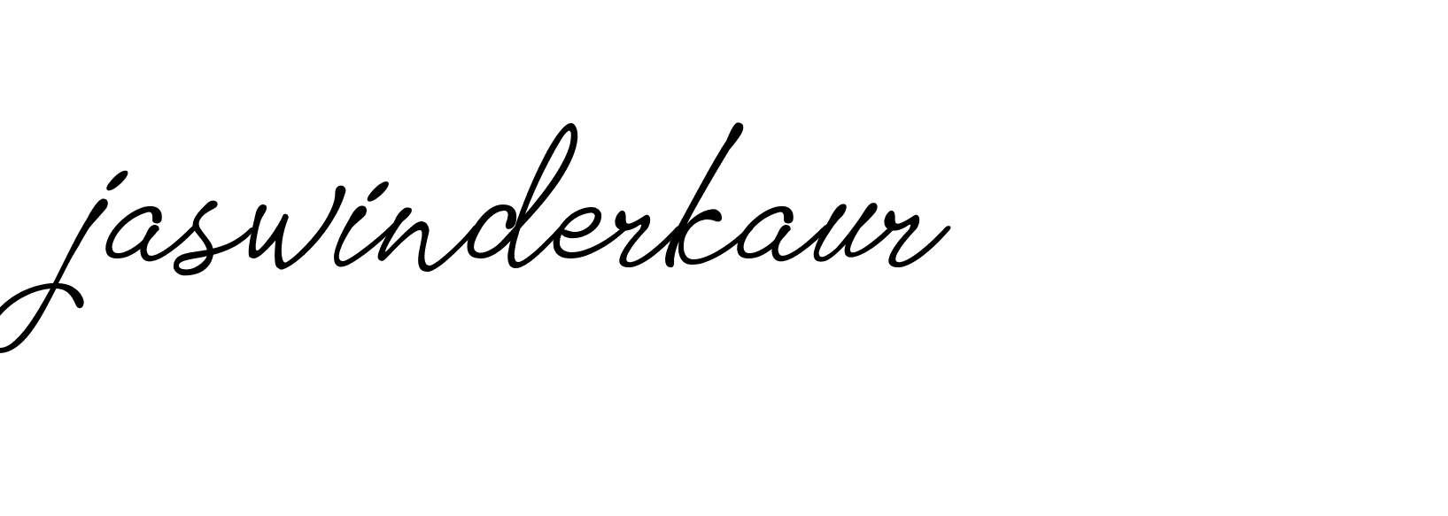 Signature of jaswinderkaur