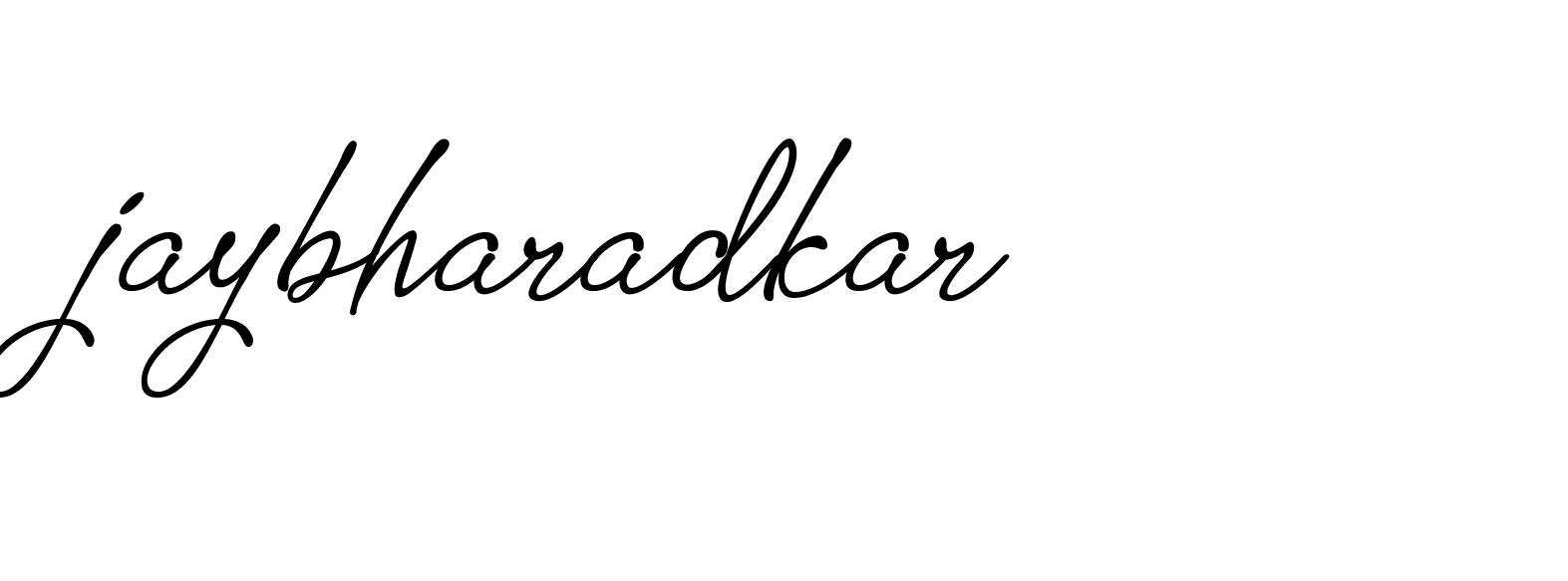 Signature of jaybharadkar