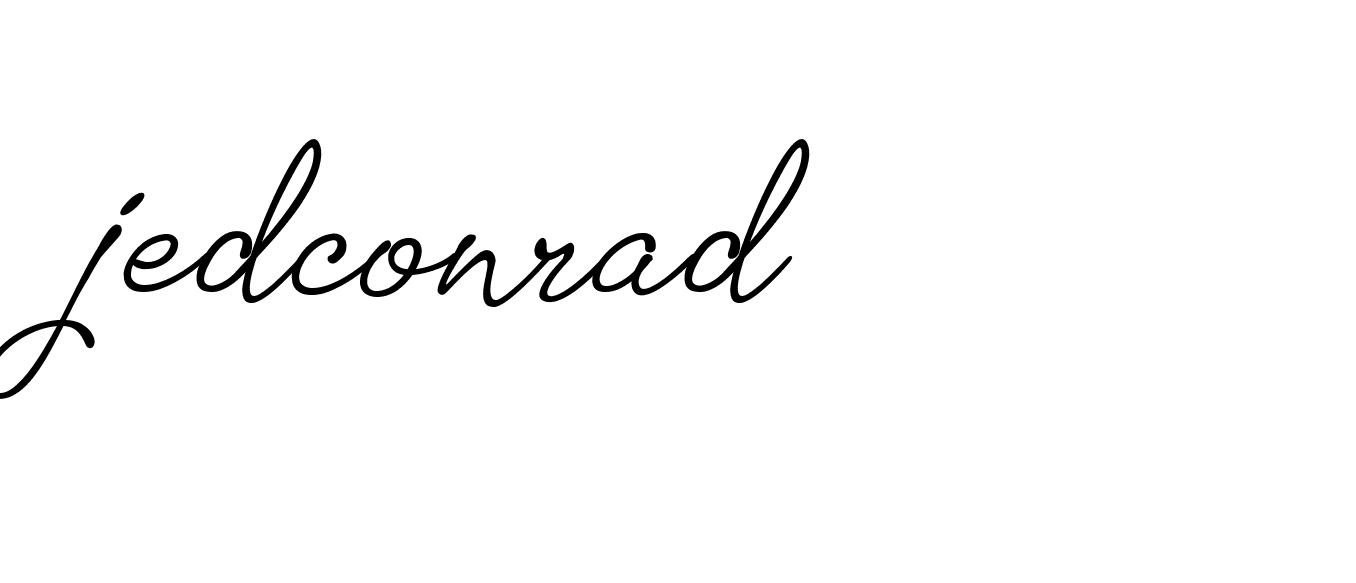 Signature of jedconrad