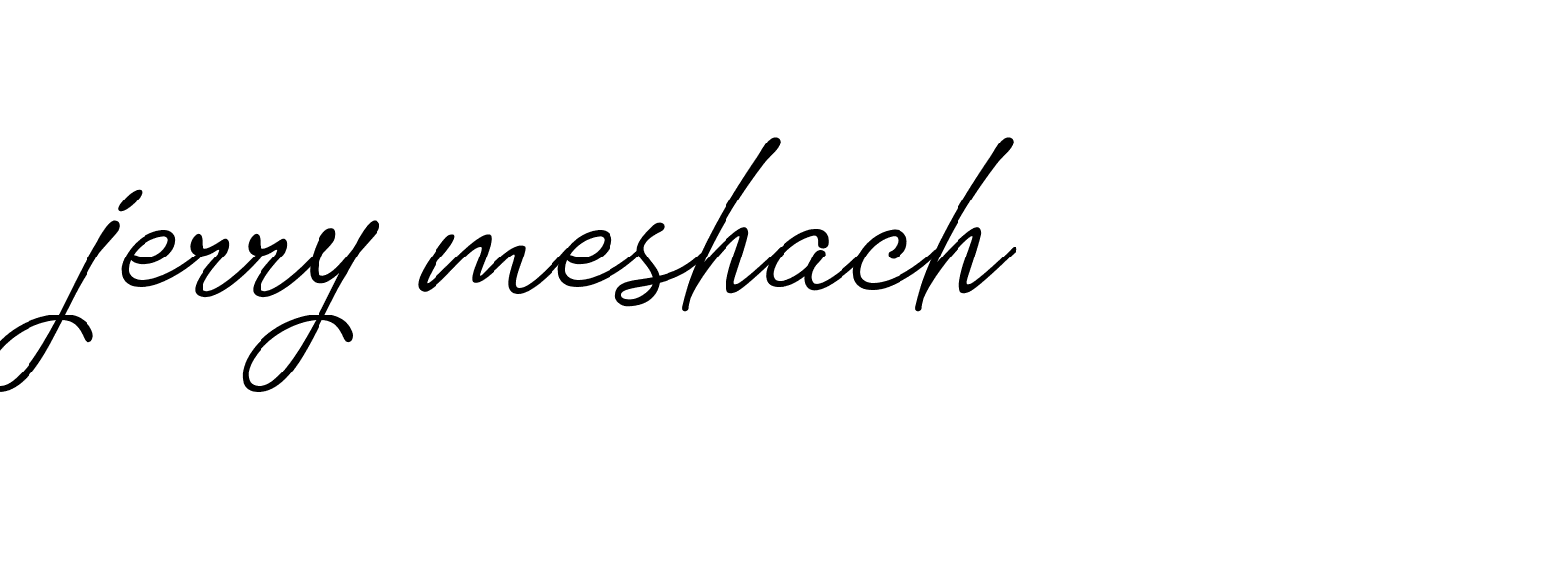 Signature of jerry-meshach