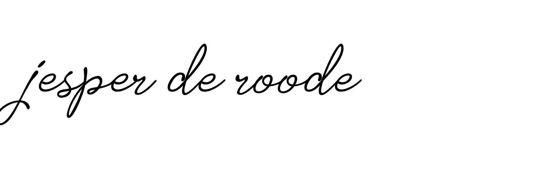 Signature of jesper-de-roode