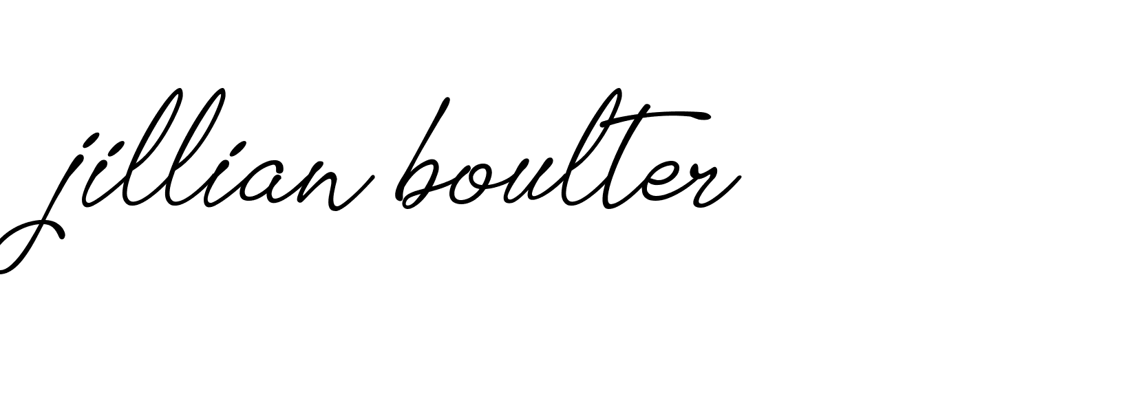 Signature of jillian-boulter