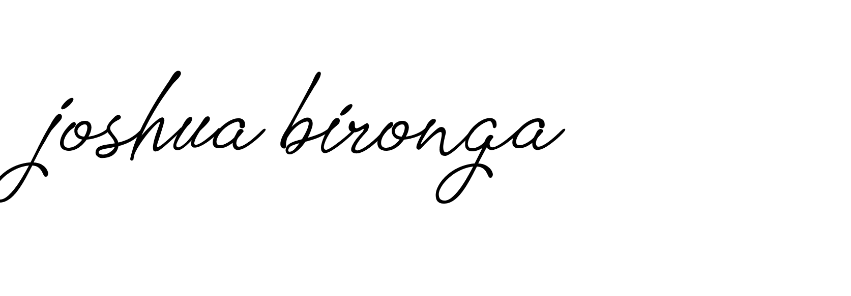 Signature of joshua-bironga