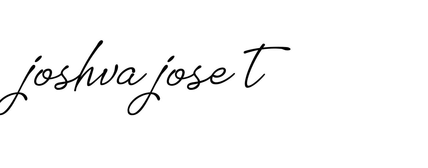 Signature of joshva-jose-t