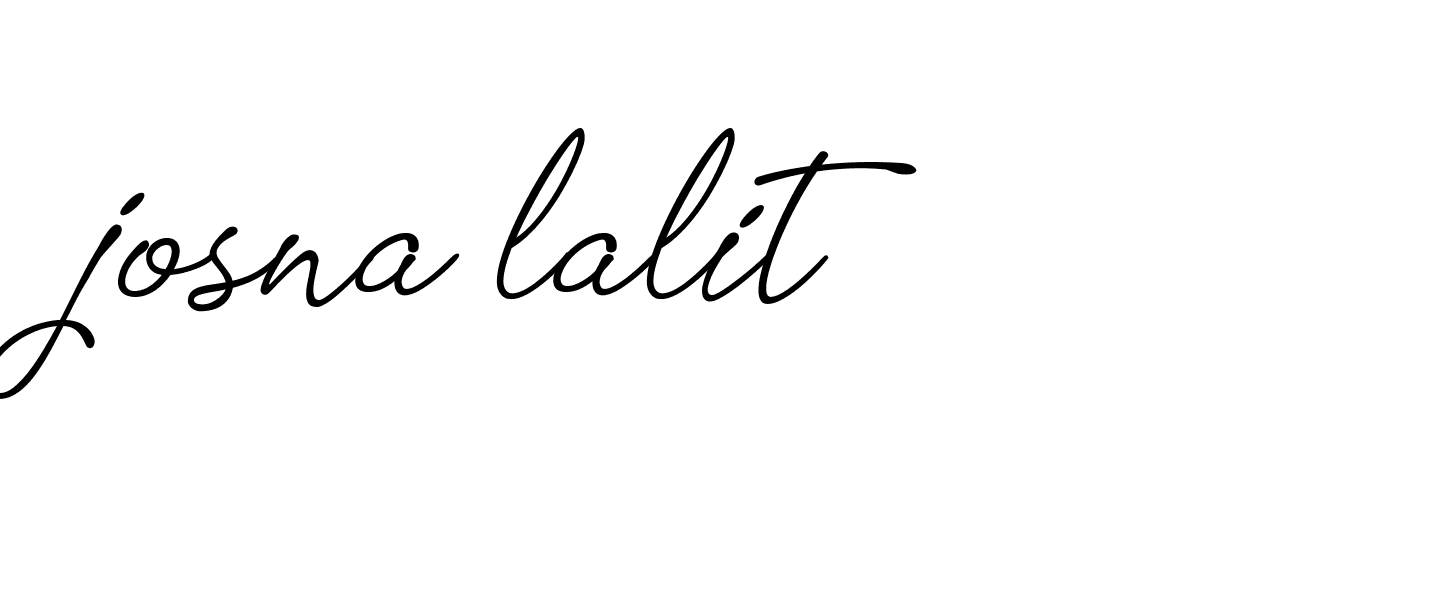 Signature of josna-lalit-