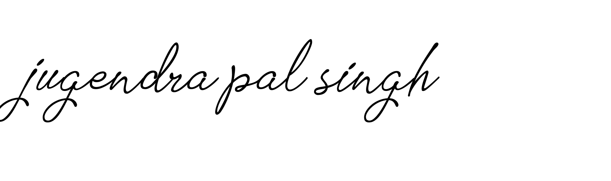 Signature of jugendra-pal-singh