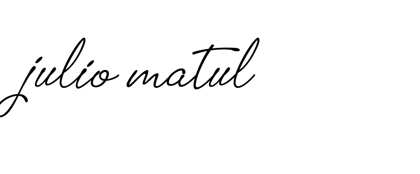 Signature of julio-matul