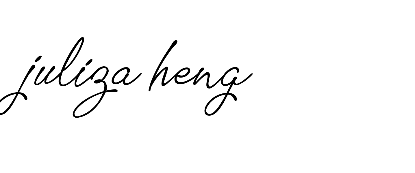 Signature of juliza-heng