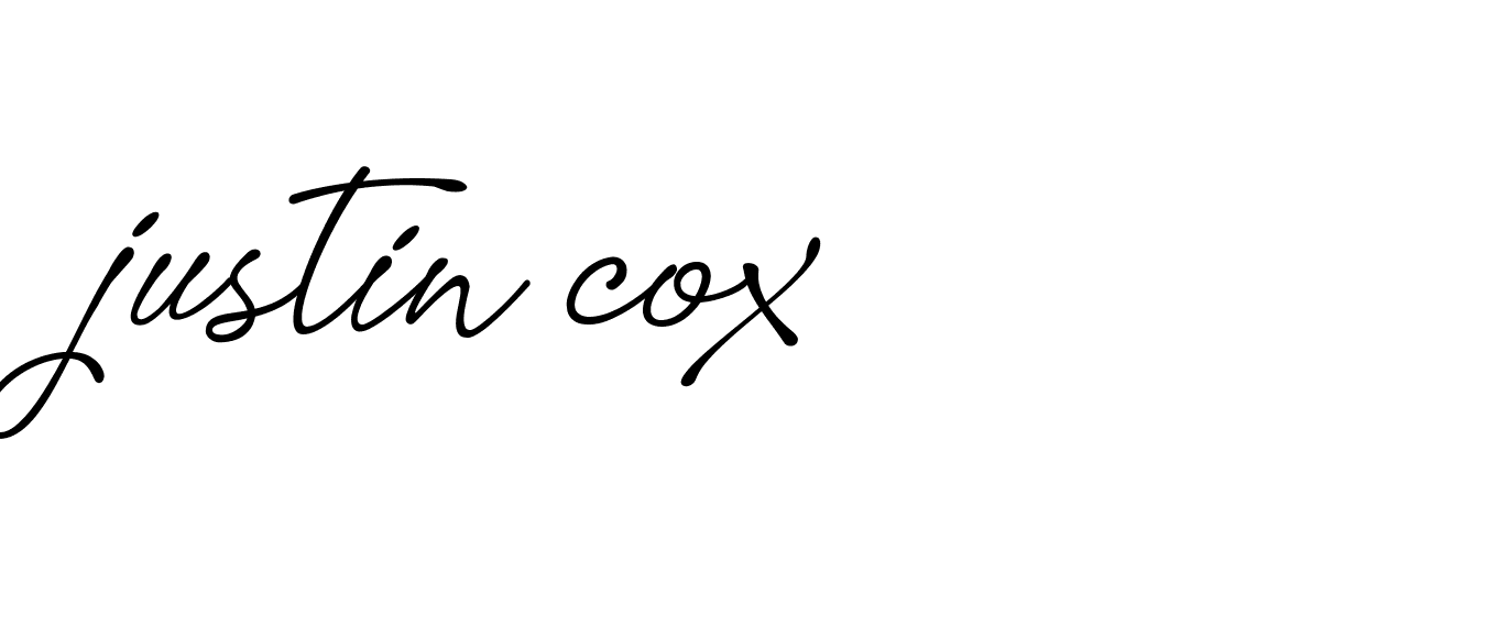 Signature of justin-cox-