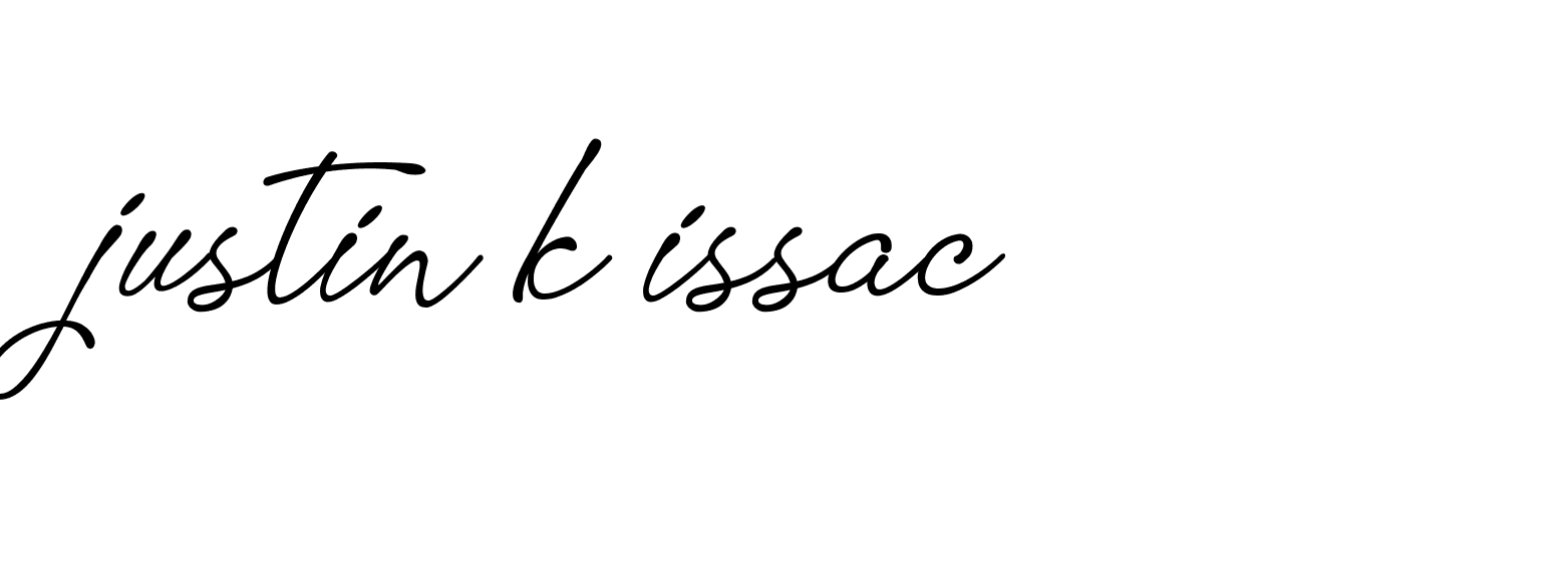 Signature of justin-k-issac