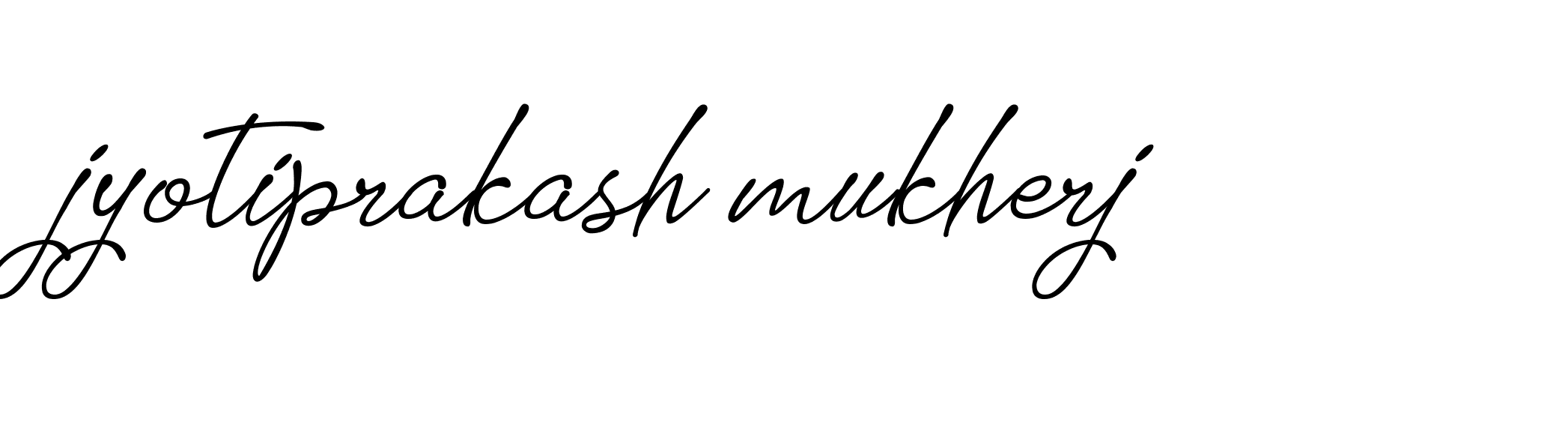 Signature of jyotiprakash-mukherj