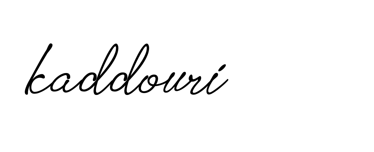 Signature of kaddouri