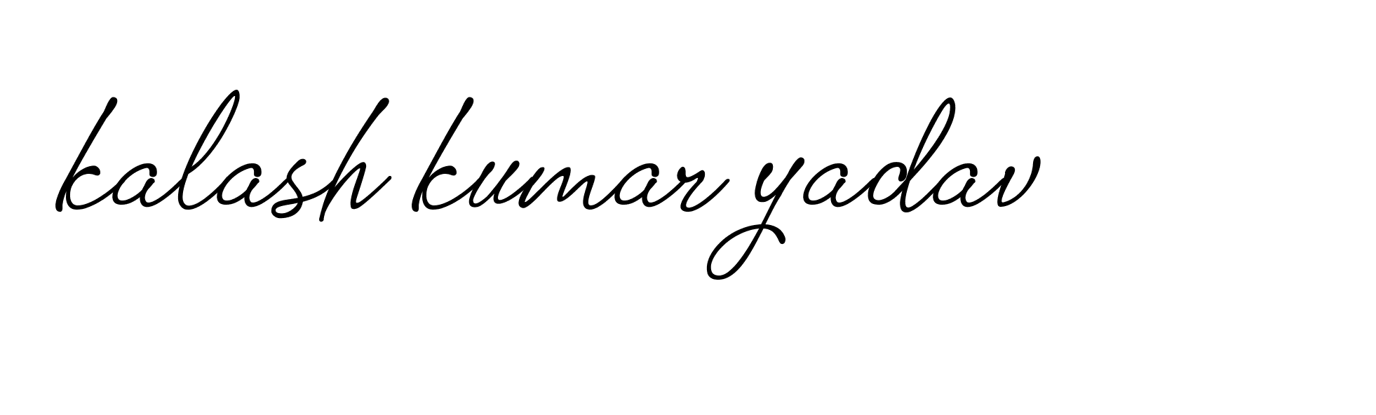 Signature of kalash-kumar-yadav