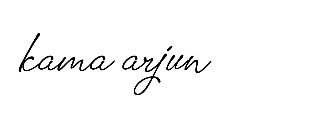 Signature of kama-arjun