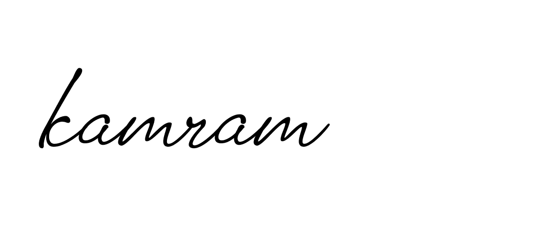 Signature of kamram