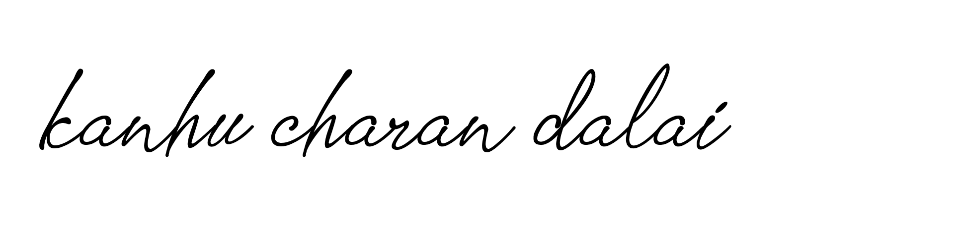 Signature of kanhu-charan-dalai