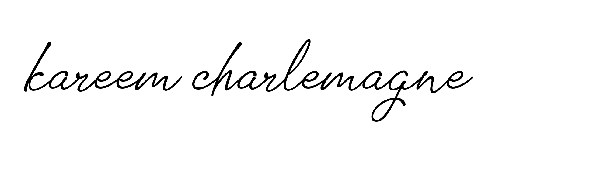 Signature of kareem-charlemagne