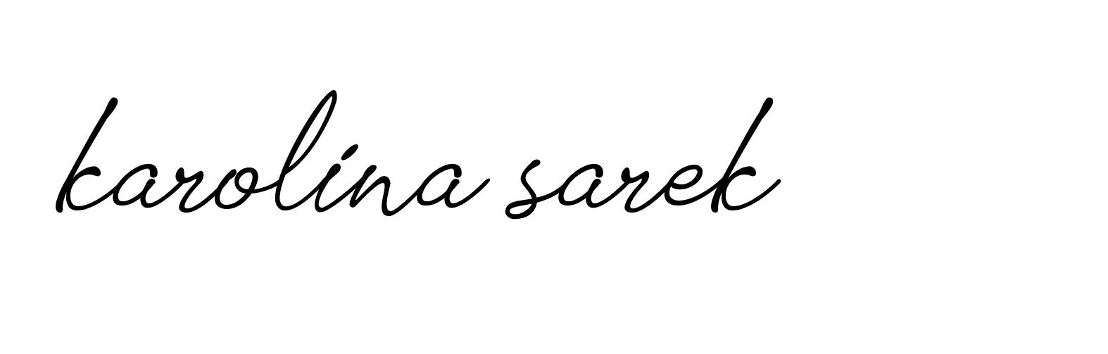 Signature of karolina-sarek