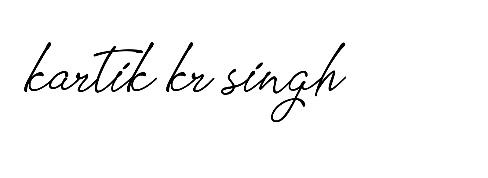 Signature of kartik-kr-singh