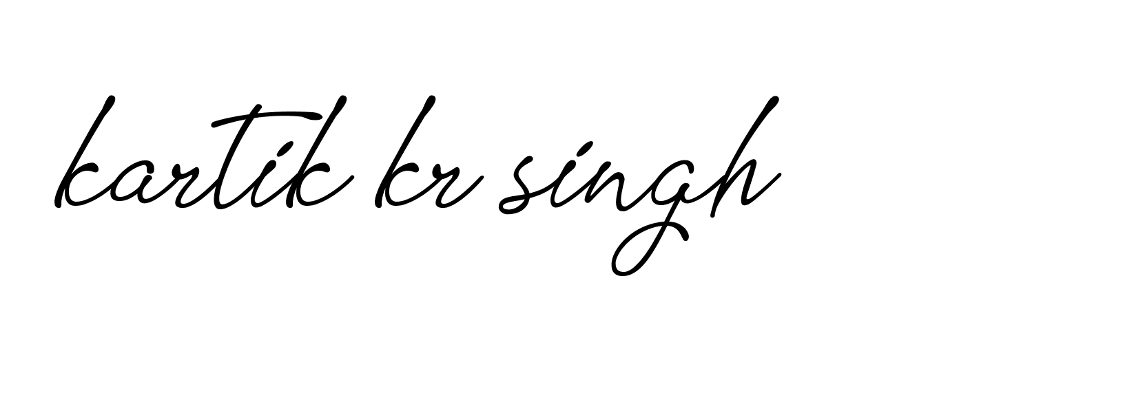 Signature of kartik-kr-singh-