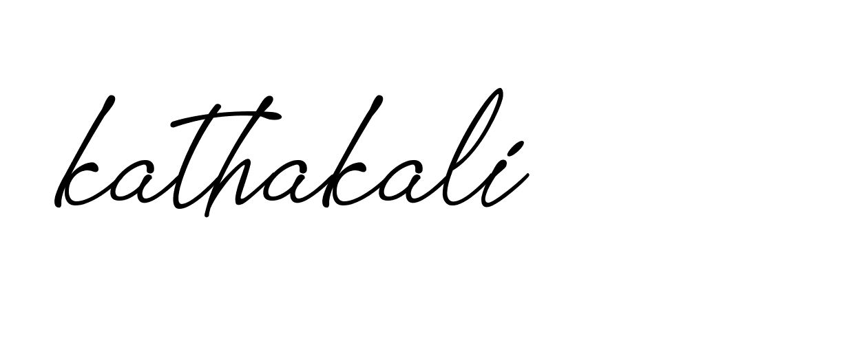 Signature of kathakali