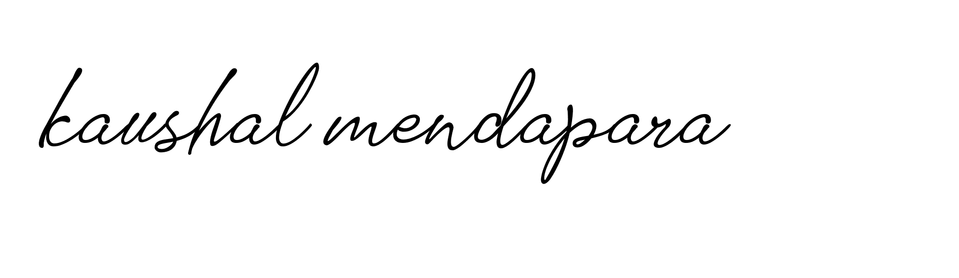 Signature of kaushal-mendapara