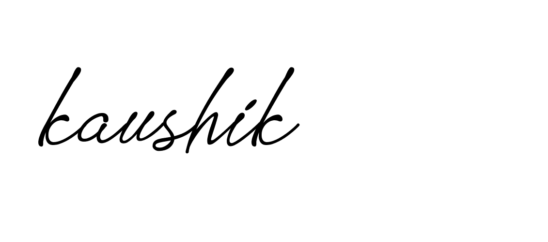 Signature of kaushik-