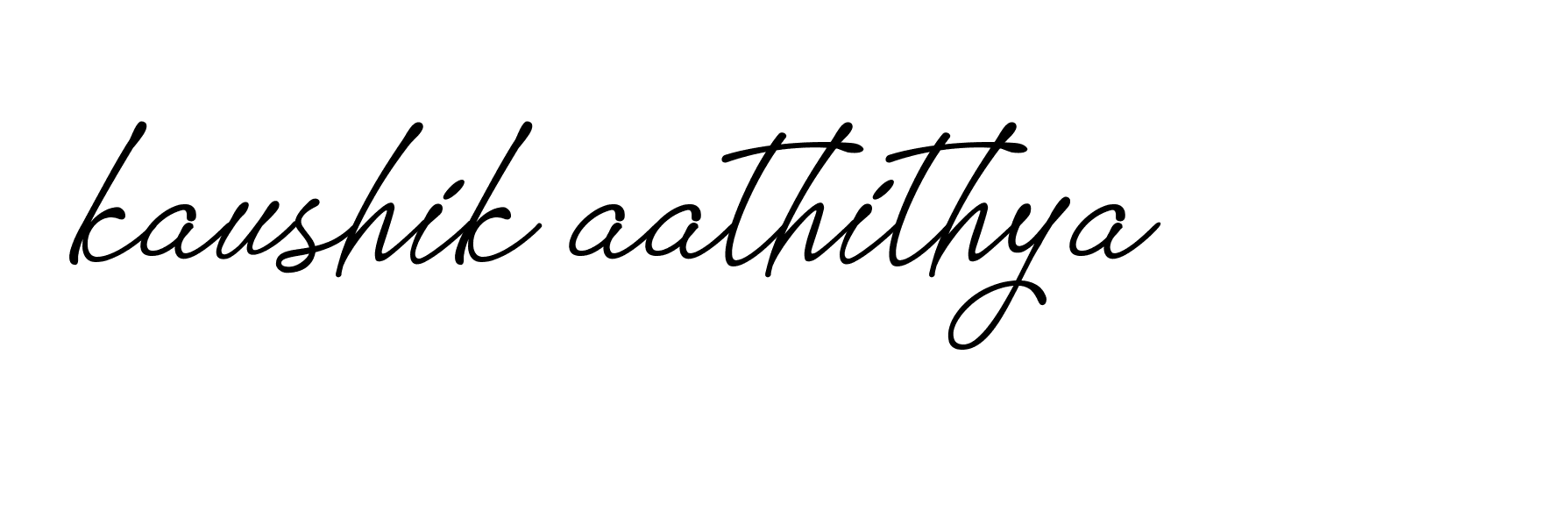 Signature of kaushik-aathithya