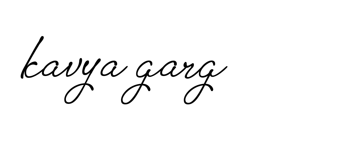 Signature of kavya-garg