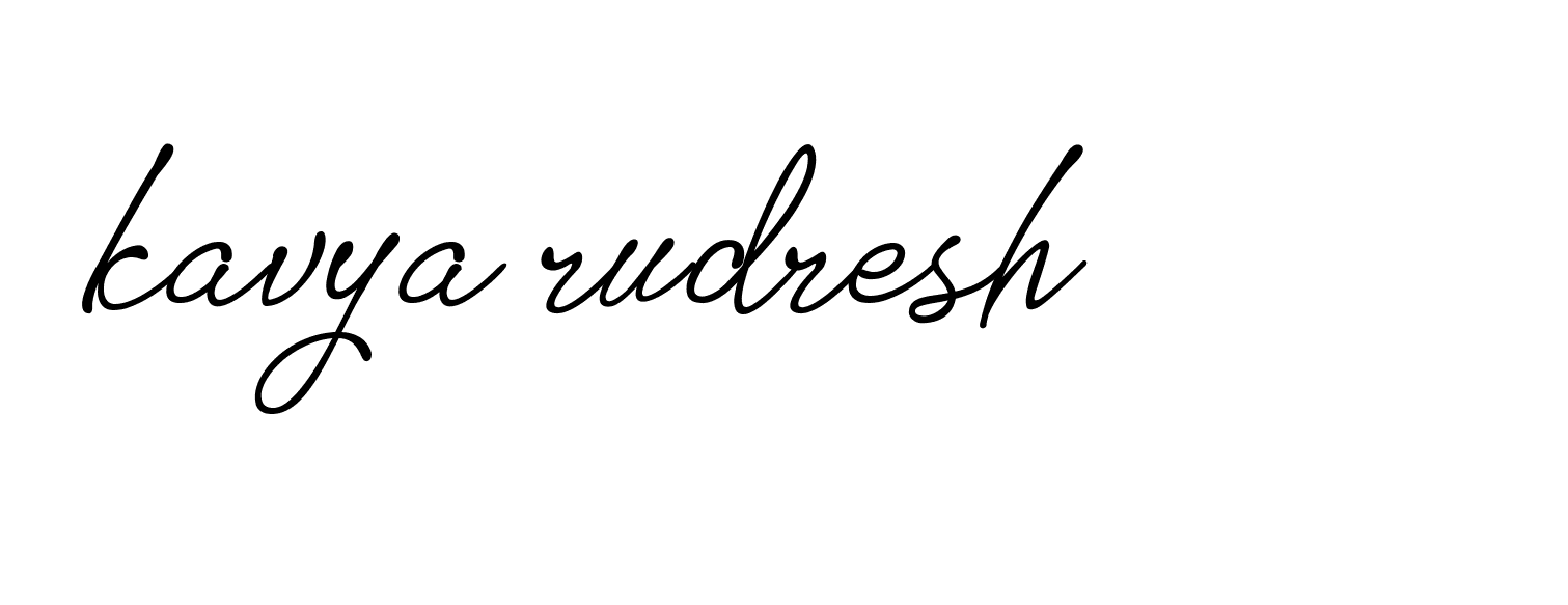 Signature of kavya-rudresh