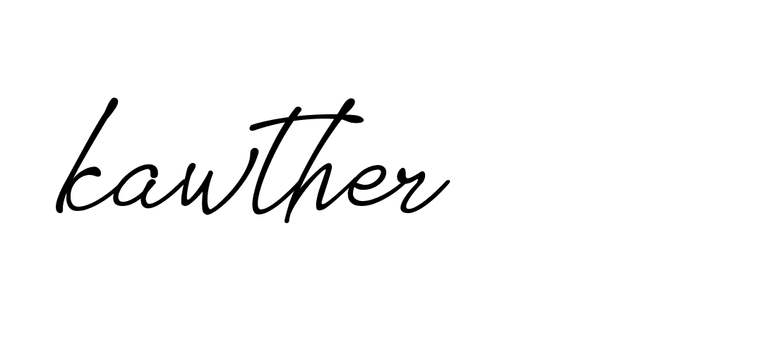 Signature of kawther