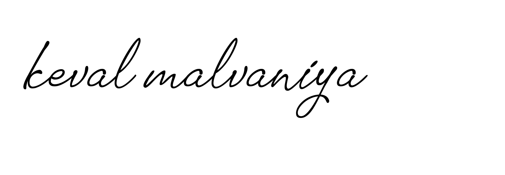 Signature of keval-malvaniya