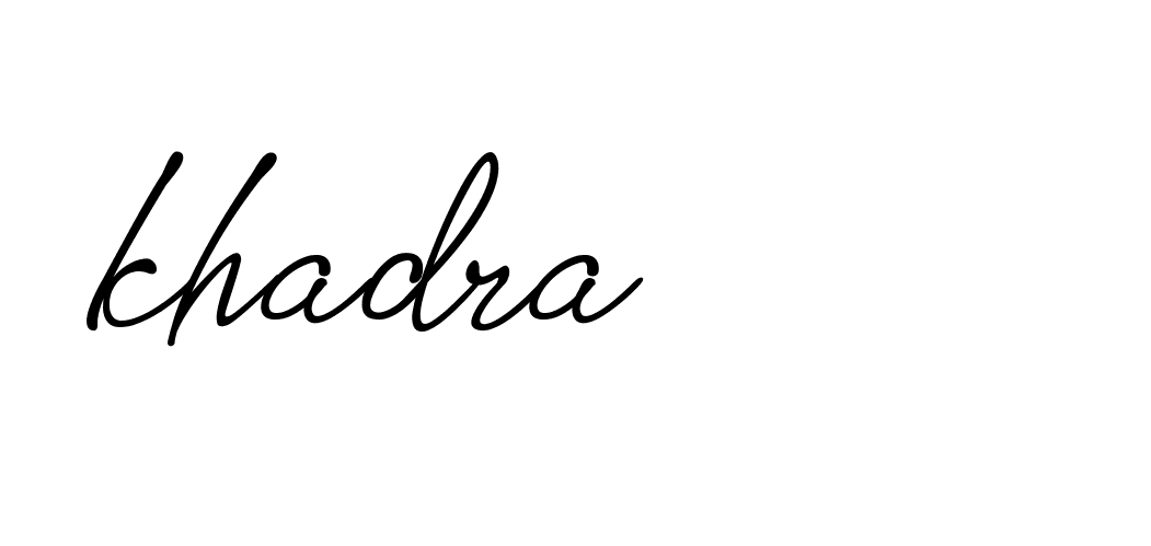 Signature of khadra