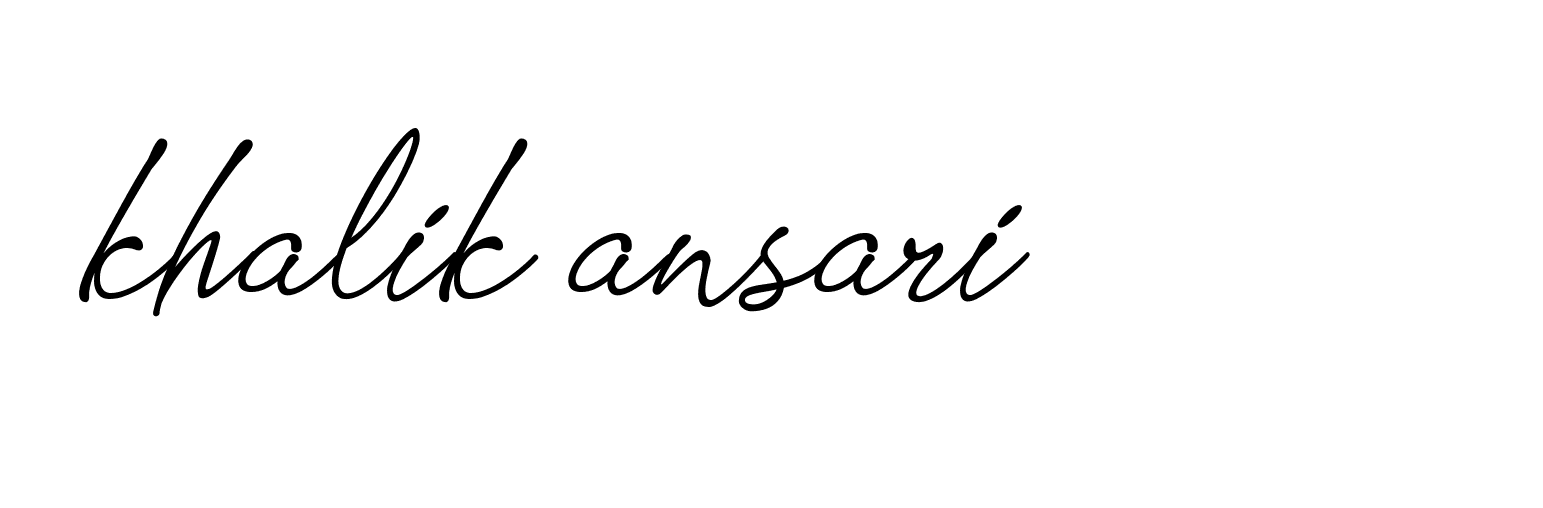 Signature of khalik-ansari-