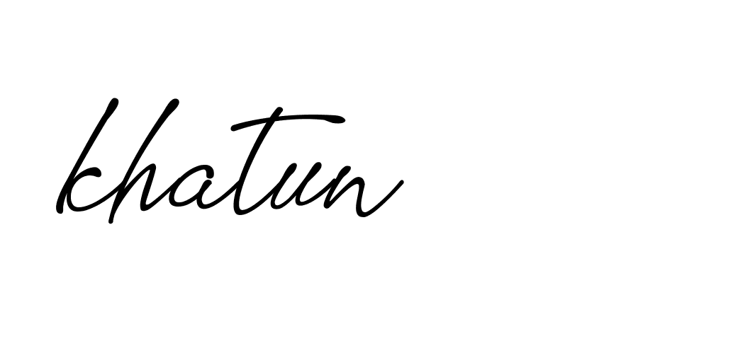 Signature of khatun