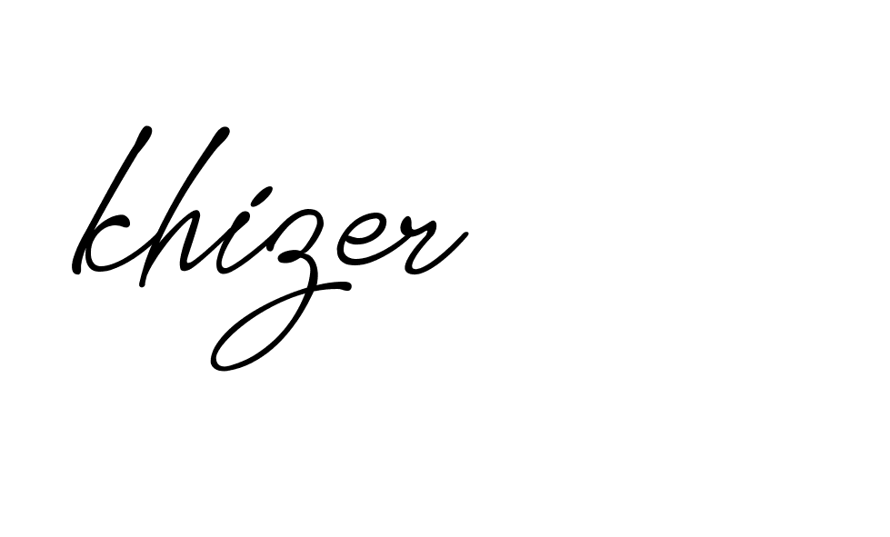 Signature of khizer