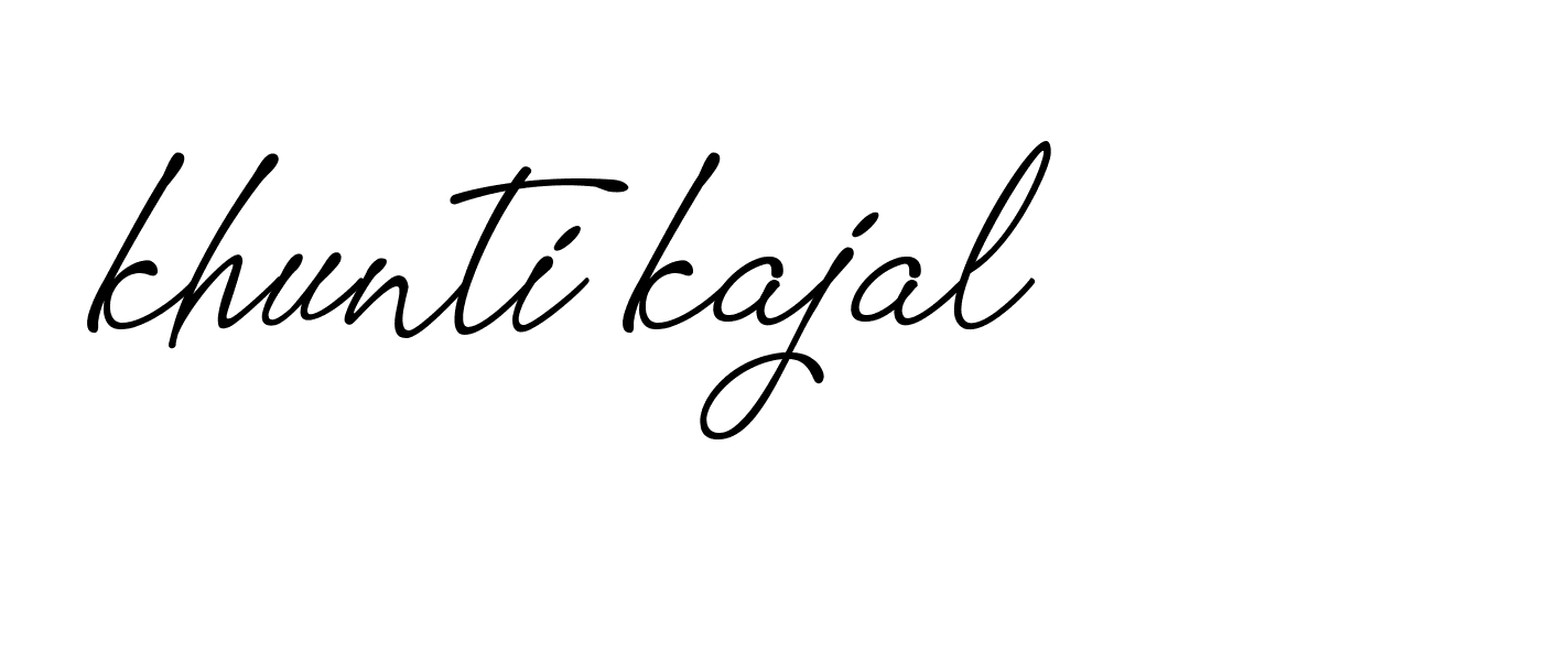 Signature of khunti-kajal