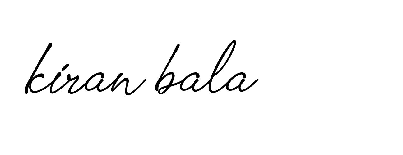 Signature of kiran-bala