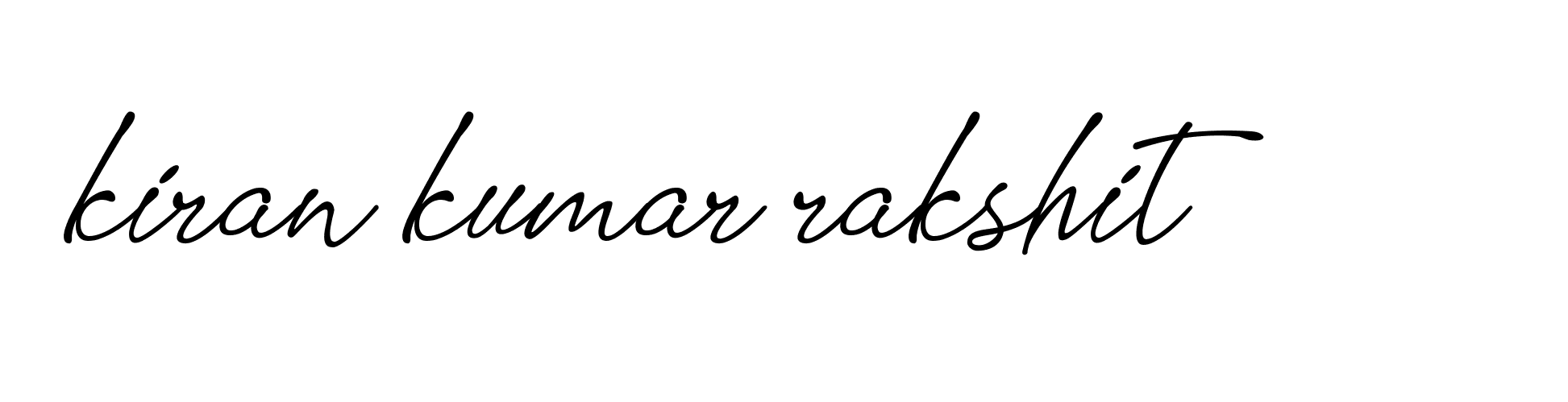 Signature of kiran-kumar-rakshit