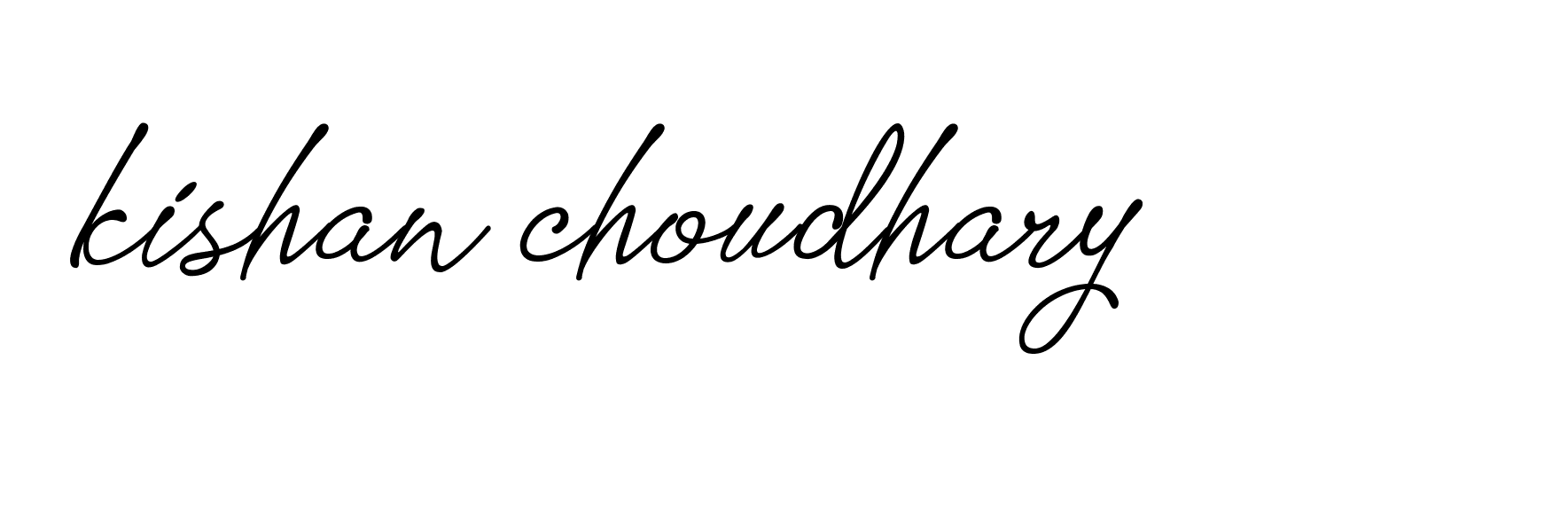 Signature of kishan-choudhary