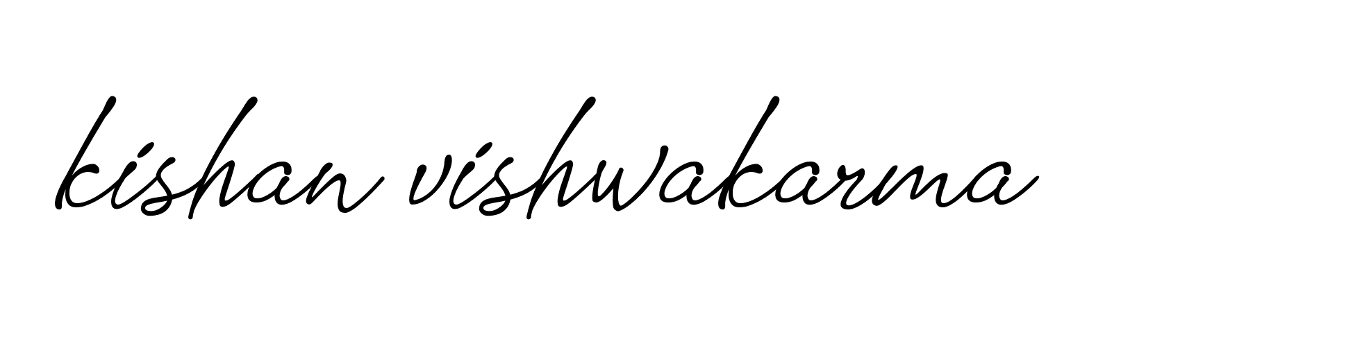 Signature of kishan-vishwakarma