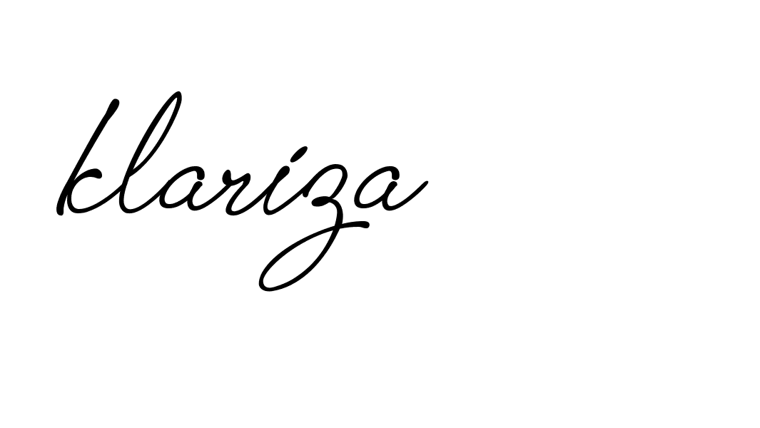 Signature of klariza