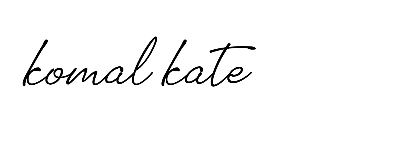 Signature of komal-kate-