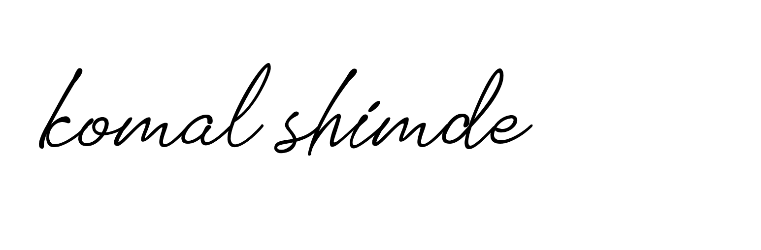 Signature of komal-shimde